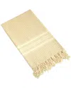 Linum Home Textiles Luxe Herringbone Pestemal Beach Towel In Beige