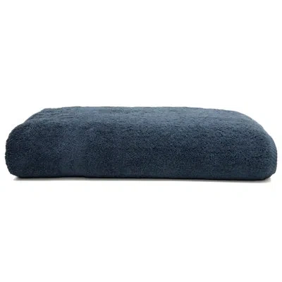 Linum Home Textiles Luxury Hotel & Spa Soft Twist Turkish Cotton Bath Sheet In Midnight Blue