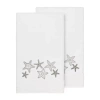 Linum Home Textiles Lydia 2-pc. Embellished Bath Towel In White