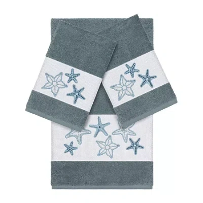 Linum Home Textiles Lydia 3-pc. Bath Towel Set In Blue