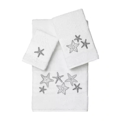Linum Home Textiles Lydia 3-pc. Bath Towel Set In White