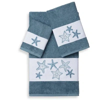 Linum Home Textiles Lydia 3 Piece Towel Set In Teal