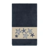 Linum Home Textiles Lydia Embellished Bath Towel In Blue
