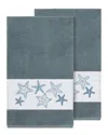 Linum Home Textiles Lydia Turkish Cotton 2pc Embellished Bath Towel Set