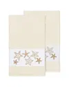 Linum Home Textiles Lydia Turkish Cotton 2pc Embellished Bath Towel Set