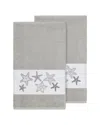 Linum Home Textiles Lydia Turkish Cotton 2pc Embellished Bath Towel Set