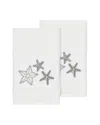 Linum Home Textiles Lydia Turkish Cotton 2pc Embellished Hand Towel Set