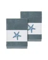 Linum Home Textiles Lydia Turkish Cotton 2pc Embellished Washcloth Set