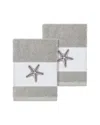 Linum Home Textiles Lydia Turkish Cotton 2pc Embellished Washcloth Set