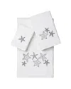 Linum Home Textiles Lydia Turkish Cotton 3pc Embellished Towel Set