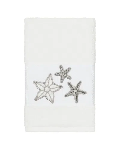 Linum Home Textiles Lydia Turkish Cotton Embellished Hand Towel