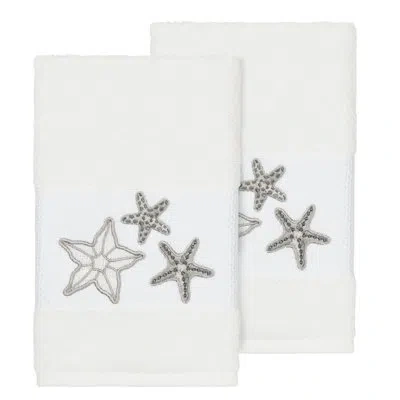 Linum Home Textiles Lydia Turkish Cotton Hand Towel In White