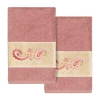 Linum Home Textiles Mackenzie 2-pc. Embellished Hand Towel In Pink