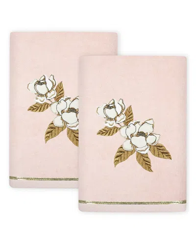 Linum Home Textiles Maggie 2pc Embellished Turkish Cotton Hand Towel Set