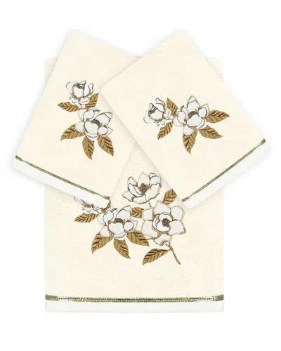 Linum Home Textiles Maggie 3pc Embellished Turkish Cotton Towel Set