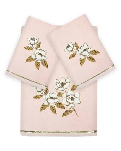 Linum Home Textiles Maggie 3pc Embellished Turkish Cotton Towel Set