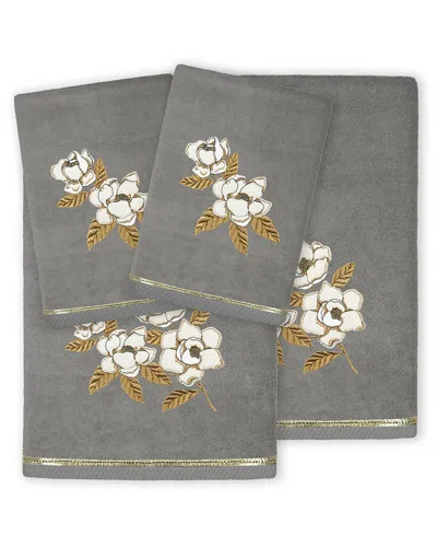 Linum Home Textiles Maggie 4pc Embellished Turkish Cotton Towel Set