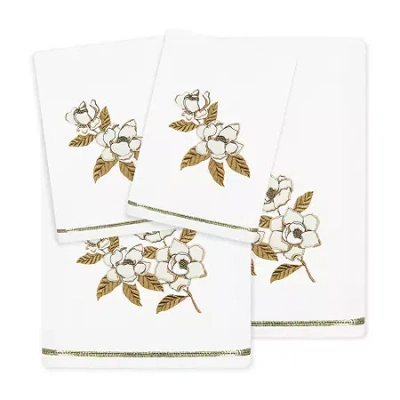 Linum Home Textiles Maggie Embellished 4-pc. Bath Towel Set In White