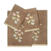 Linum Home Textiles Mariposa Embellished 4-pc. Bath Towel Set In Brown