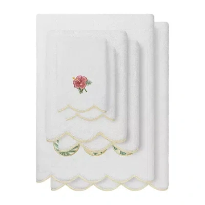 Linum Home Textiles Maui Scallop 6-pc. Quick Dry Bath Towel Set In White