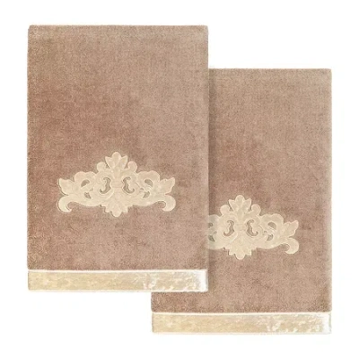 Linum Home Textiles May Embellished 2-pc. Bath Towel Set In Brown