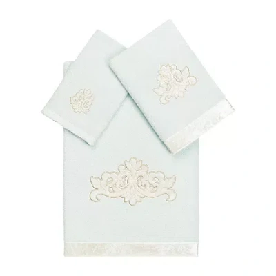 Linum Home Textiles May Embellished 3-pc. Bath Towel Set In Blue