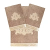 Linum Home Textiles May Embellished 3-pc. Bath Towel Set In Brown