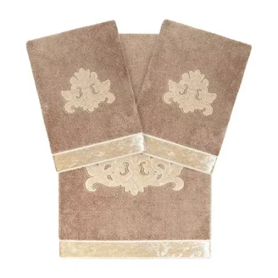 Linum Home Textiles May Embellished 3-pc. Bath Towel Set In Brown
