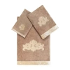 Linum Home Textiles May Embellished 3-pc. Bath Towel Set In Brown