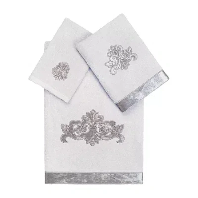 Linum Home Textiles May Embellished 3-pc. Bath Towel Set In White