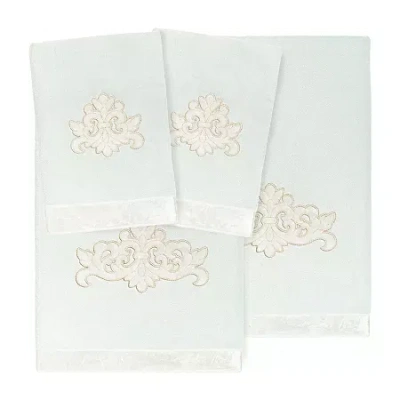 Linum Home Textiles May Embellished 4-pc. Bath Towel Set In Blue