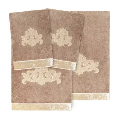 Linum Home Textiles May Embellished 4-pc. Bath Towel Set In Brown