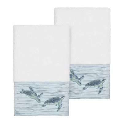 Linum Home Textiles Mia 2-pc. Embellished Hand Towel In Multi