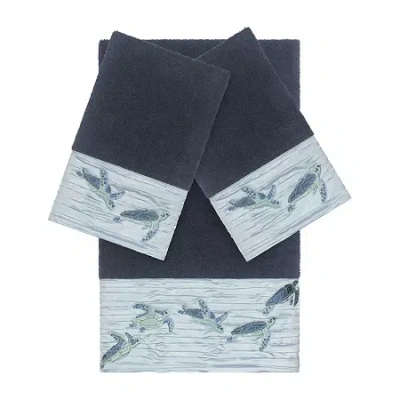 Linum Home Textiles Mia 3-pc. Bath Towel Set In Blue