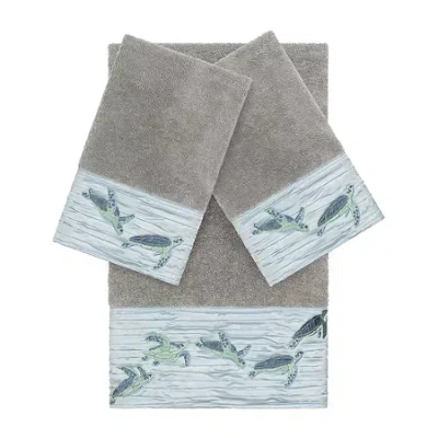 Linum Home Textiles Mia 3-pc. Bath Towel Set In Gray