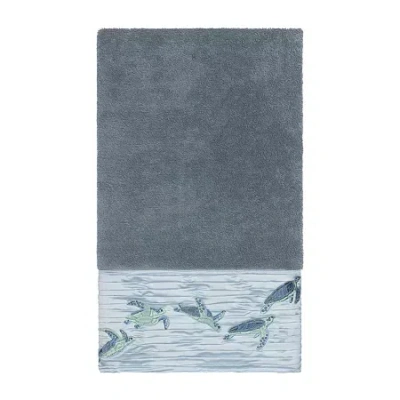 Linum Home Textiles Mia Embellished Animal Bath Towel In Blue