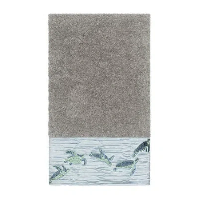 Linum Home Textiles Mia Embellished Animal Bath Towel In Gray