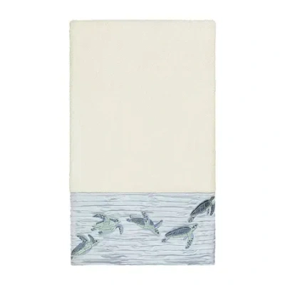 Linum Home Textiles Mia Embellished Animal Bath Towel In Sand