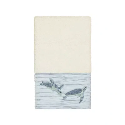 Linum Home Textiles Mia Embellished Hand Towel In White