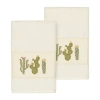Linum Home Textiles Mila 2-pc. Embellished Hand Towel In Sand