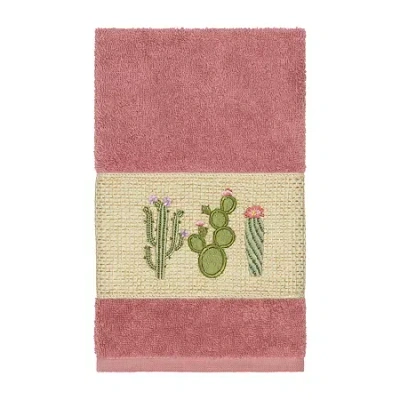 Linum Home Textiles Mila Embellished Embellished Hand Towel In Pink