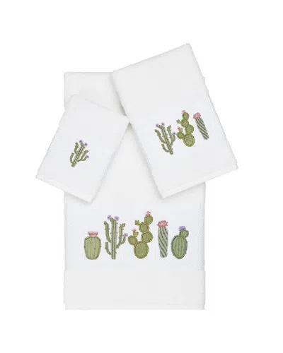 Linum Home Textiles Mila Turkish Cotton 3pc Embellished Towel Set