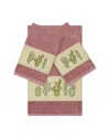 Shop Linum Home Textiles Mila Turkish Cotton 3pc Embellished Towel Set