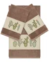 Linum Home Textiles Mila Turkish Cotton 3pc Embellished Towel Set