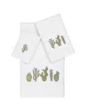 Linum Home Textiles Mila Turkish Cotton 3pc Embellished Towel Set
