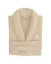 Linum Home Textiles Monogram Terry Bathrobe (a-z) In Large/xl