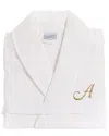 Linum Home Textiles Monogrammed Large Bathrobe In White