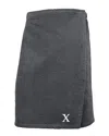 Linum Home Textiles Monogrammed Men's Terry Body Wrap, (a-z) In Grey