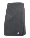 Linum Home Textiles Monogrammed Men's Terry Body Wrap, (a-z) In Grey
