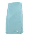 Linum Home Textiles Monogrammed Women's Terry Body Wrap, (a-z) In Blue